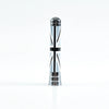 Mini Cooper Antenna, Black Union Jack, Chrome Screw On (2001-2017)