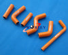 KTM 400 EXC / 525 EXC Orange Silicone Radiator Hose (2002-2006)