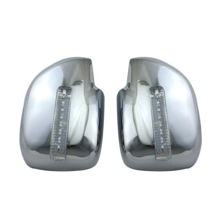 Lexus LX470 (1998-2003) 2 x pcs Chrome Rearview Mirror LED Light Cover Trim