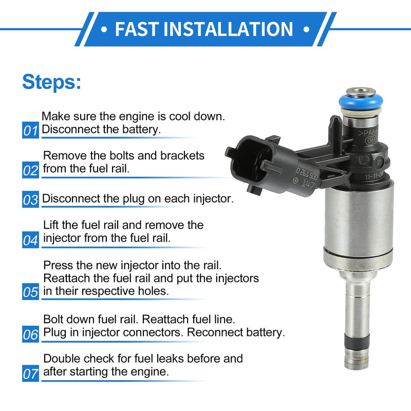 Ford Mondeo Mk4 2.0 EcoBoost Fuel Injector 4 x BB5E-9F593-AA (2010-2014)