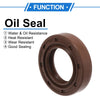 Oil Seal 18x30x7mm FKM Rubber Brown 2 x Pcs