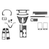 CR-V CRV 2007-2011 19Pcs Carbon Fiber Interior Dashboard Kit Set Trim Cover