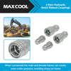 Tractor 1/2" BSP Hydraulic ISO Poppet Quick Release Couplings