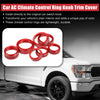 Ford F-150 7 x Red AC Climate Control Knob Trim Covers (2021-2022)