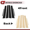 Lexus ES 6 Pcs Black Door Pillar Window Trim (2007-2012)