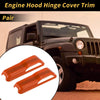 Jeep Wrangler JL JLU (2018-2023) - 1 Pair Orange Engine Hood Hinge Cover