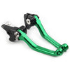 Kawasaki KLX250 D-Tracker CNC Green Pivot Dirt Clutch Brake Levers (1993-1997)