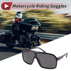 Set Motorcycle Riding Goggles Black Lens Black White Frame Tri-Acetyl Cellulos