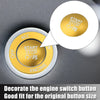 Dodge Charger Challenger Gold Tone Engine Start Stop Button Cover Trim Kit