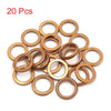 GY6 125cc 20Pcs 30mm OD Metal Exhaust Pipe Muffler Gasket