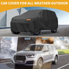 Jeep Grand Cherokee (2002-2023) Black 210D Waterproof All Weather Car Cover