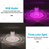 Rose Diamond Touch Crystal Table Lamp with USB & 3/16 Color LED Light