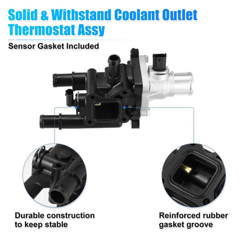 Chevy Cruze Sonic Engine Coolant Thermostat Housing (2011-2028)