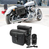2 x Saddlebag Side Bags Tool Bags Cycling Luggage Faux Leather