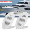 Vent 2 x 4 Inch Round Marine Boat Louvered Vent 316 Stainless Steel