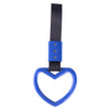 Universal Drift Car Heart Blue Tsurikawa Ring Handle Strap Charm