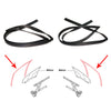 Honda Civic Coupe 2006-2011 Weatherstrip Glass Run Channel Seal x2