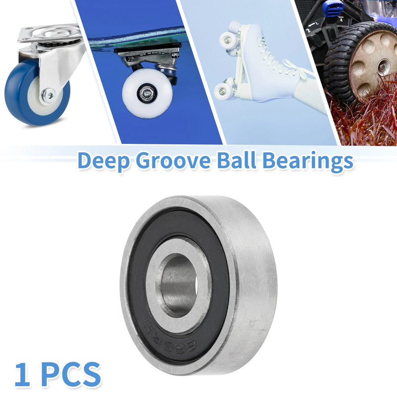 Scooter Skateboard Wheel Deep Groove Ball Bearings P5 6x19x6mm 1 Pc