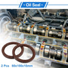 2 x Oil Seal 80x100x10mm Brown
