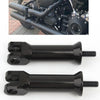 Harley Fatboy Softail Black Passenger Foot Peg Support Mount