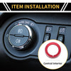 Ford F-150 Red Headlight Control Switch Knob Cover Ring (2016-2021)