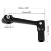 Motorcycle 0.47in Aluminum Alloy Folding Motorcycle Shift Lever Black
