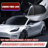 Tesla Model 3 Carbon Fiber Look Side Mirror Covers (2017-2023)