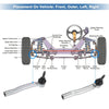Lexus RX350 RX450h Front Outer Tie Rod End Links (2007-2022)