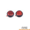 Off Road Motorcycle Plastic Number Plate Self Adhesive Reflectors