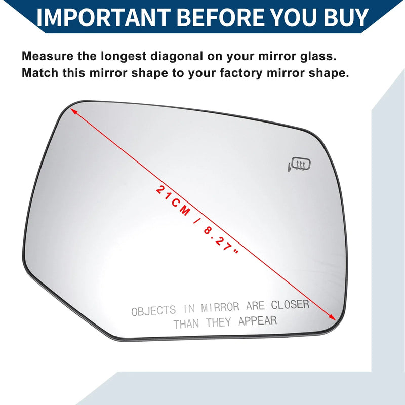 Ford Escape Heated Right Side Mirror Glass (2008-2012)