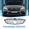 Mercedes-Benz C250 (2012-2015) Black Chrome Front Upper Bumper Grille