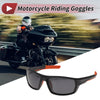 Motorcycle Riding Goggles Grey Lens Black Frame Tri-acetel Cellulose