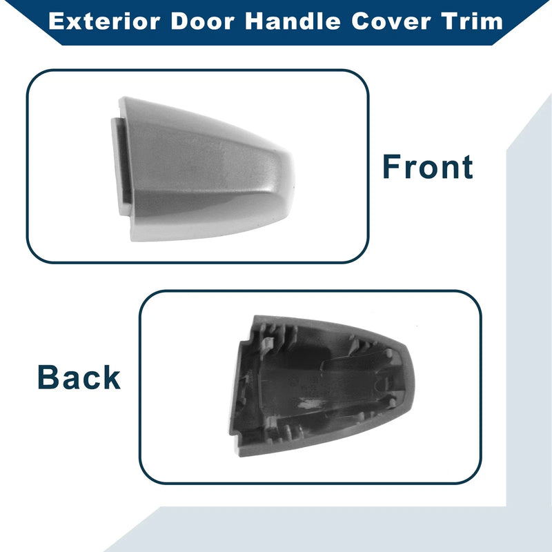 BMW X1 X5 X6 2014-2019 Silver Tone Exterior Door Handle Cover Trim