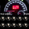 10 x White T4 T4.2 Neo Wedge 1-SMD LED Dash & Climate Bulbs