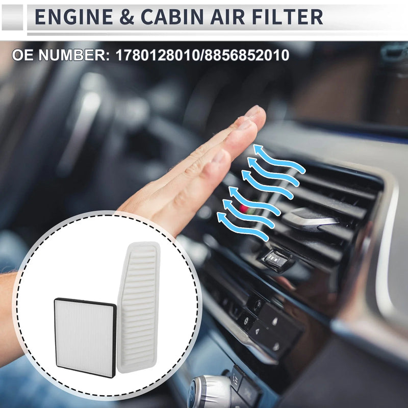 Toyota RAV4 Engine Cabin Air Filter 2.4L Combo (2001–2005)