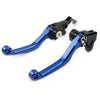 Honda XR250 XR400 Blue CNC Pivot Brake Clutch Levers (1995-2007)