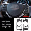 Carbon Fiber Steering Wheel Button Trim Fit Lexus IS250 IS300 IS350 F Sport
