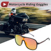 1 x Set Motorcycle Riding Goggles Red Lens Black Frame Tri-Acetyl Cellulos PC