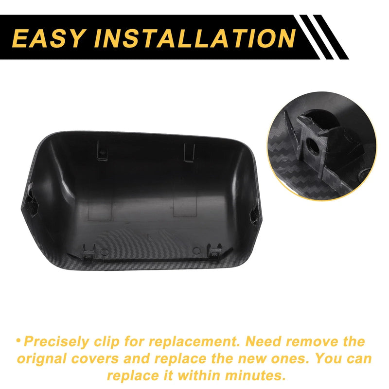 Ford Excursion, F150, F250 Rearview Mirror Cover Cap  Black Carbon Fiber (2000-2005)