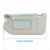 Nissan Pathfinder, Infiniti QX60, JX35 Grey Sun Visor W/Mirror (2013-2020)