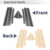 Mazda CX-7 (2007-2012) Carbon Fiber Black 8 Pcs Door Pillar Window Trim