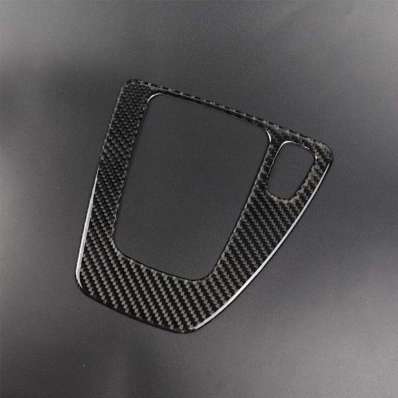 BMW 3 Series 2009-2011 RHD Carbon Fiber Gear Shift Knob Panel Cover Trim fit