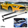 Ford Mustang MK6 (2015-2020) Black Front Hood Lift Supports