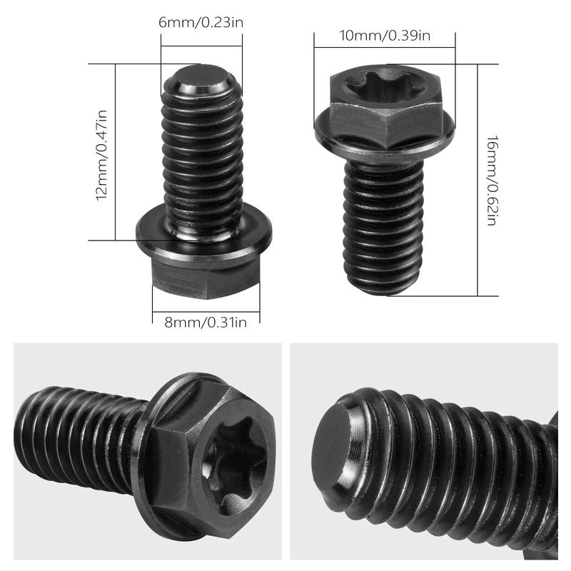 Surron Light Bee X 6 x M6X13 Rear Disc Brake Pad Screws (2018-2023)