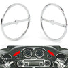Harley Electra Tri Glide Chrome Speaker Trim Ring Covers (2014-2023)