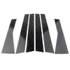Subaru Forester 6 x Black Door Trim Pillar Post Covers (2019-2021)