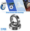 Car 2 x Deep Groove Ball Bearings 20x32x7mm Rubber Shield