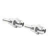 8AN Male Flare Bulkhead to 3/8" Hose Barb Fuel Tank Fittings (Universal) 2 Pcs