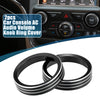 Jeep Grand Cherokee Black Console Audio Volume Knob Ring Cover (14-20)