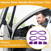 Jeep Renegade (2015-2023) 4 x Purple ABS Interior Door Handle Bowl Cover Trim